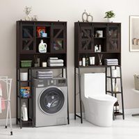 Meuble de rangement en bois pour toilettes, étagère de présentation pour salle de bain, toilettes, buanderie