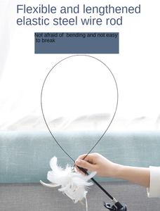 ถ้วยดูดแบบยืดหดได้สำหรับแมวของเล่นทีเซอร์พร้อมของเล่นเคลื่อนไหวของเล่นขนแมว - Product Image 3