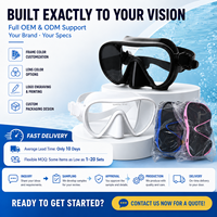 Masque de plongée à double lentille, verre trempé transparent, silicone souple, anti-fuite, lunettes de plongée réglables pour les sports nautiques