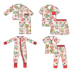 Pigiami Personalizzati Leopardati Mamma e Figlia in Bambù, Pantaloni Jogger per Bambini, <span class=keywords><strong>Camicia</strong></span> <span class=keywords><strong>da</strong></span> <span class=keywords><strong>Notte</strong></span>, Abbigliamento Casual, Pigiami Leopardati in Bambù per Donne - Product Image 6