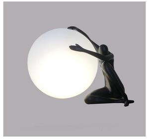 Bắc Âu ngồi hình người điêu khắc nhựa đèn bàn cuộc sống hiện đại giữ bóng đèn bàn sợi thủy tinh Đèn đọc sách cạnh giường ngủ - Product Image 3
