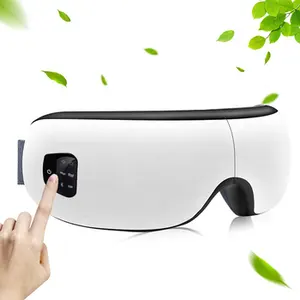 High Quality Smart Lcd Wireless Foldable 3D Vibrating Electric Air Pressure Eye Fatigue Massager With Heat Compression