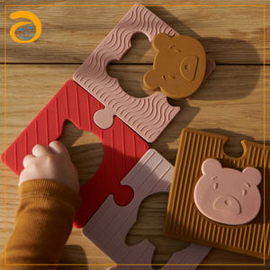 חדש מונטסורי מכירה לוהטת מודיעין צעצוע סיליקון <span class=keywords><strong>Diy</strong></span> הזזה בלוקים פאזל עבור תינוק פעוטות קיד בני בנות - Product Image 2