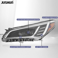 JUSHUN Convient pour Hyundai Sonata 2015-2018 Phares LED améliorés de haute qualité avec 2 lentilles Feux de jour