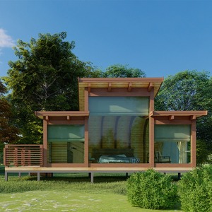 Sẵn Sàng Thực Hiện 1 Phòng Ngủ Kết Cấu Thép Modular Container Nhà Bánh Sandwich Tấm Thiết Kế Hiện Đại 1 Năm Bảo Hành Cho Biệt Thự Công Viên Khách Sạn - Product Image 4