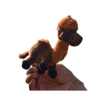 Adorable petit chameau du désert en peluche, pendentif, jouet, mini porte-clés en tissu avec rembourrage en coton PP, unisexe pour tous les âges