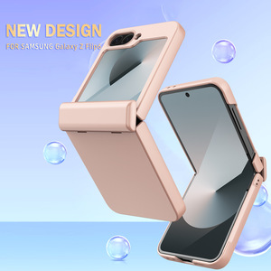 Funda Huanmin para Flip 6 de TPU con cubierta completa, acabado con tacto de piel y revestimiento antiadherente, y tarjetero. - Product Image 2