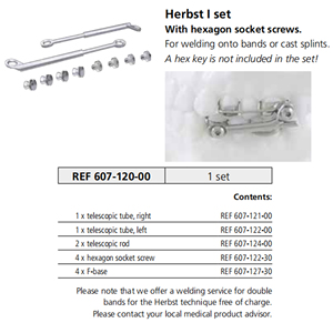 Set di Apparecchiature per Avanzamento Mandibolare Herbst I Standard, Apparecchio Herbst 607-120-00, Set Herbst I - Product Image 6