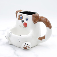 Porte-cookies peint à la main en céramique, nouvelle collection, dessin animé, chien, tasses à café en dolonite, pochette pour biscuits