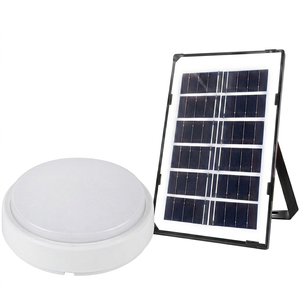 Solar Powered LED Outdoor <b>Light</b> 5000K Daylight Rechargeable Battery Surface Mounted Modern Design - Product Image 1