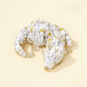 Natural Crystal Gravel Resin Dragon Drop Animal Patterned <strong>Rubber</strong> <strong>Doll</strong> for Office &amp; Home Crafts Decoration - Product Image 3