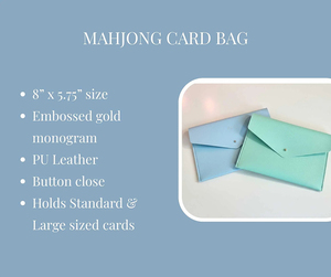 Pochette pour cartes de <span class=keywords><strong>Mahjong</strong></span> NMJL, pochette pour cartes de <span class=keywords><strong>Mahjong</strong></span>, taille standard, porte-cartes pour règles du <span class=keywords><strong>Mahjong</strong></span> américain - Product Image 6