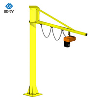 Grue à flèche électrique montée au sol de haute qualité, 1 tonne, 1,5 tonne, 2 tonnes, 3 m – Prix avec fabricant de grues à flèche
