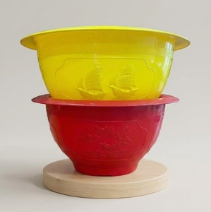 Macetas de Feng Shui con Patrones de la Suerte en Relieve, Macetas Duraderas y Coloridas para Plantas de Interior y Exterior, Tamaño Mediano - Product Image 4