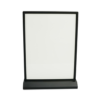 Caja de luz de escritorio A4 de tamaño de menú recargable de fábrica, marco de póster de menú de doble cara, caja de luz Led delgada para letrero de restaurantes