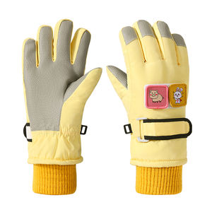 Enfants chaud gants écran tactile en peluche anti-dérapant coupe-vent imperméable extérieur gants équitation vélo <span class=keywords><strong>snowboard</strong></span> enfants gants de ski - Product Image 2