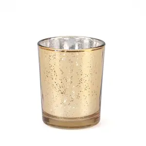 hot selling set package electroplated star spots glass candle jar stick DIY fragrant empty candle cup