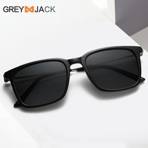 Lunettes de soleil polarisées Greyjack unisexes, monture noire en métal TR, verres TAC, protection UV400, type 3, pare-soleil - Product Image 1