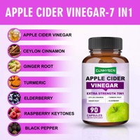Cápsulas de Vinagre de Sidra de Manzana OEM ODM con Cetonas de Frambuesa, Suplemento Dietético de Cúrcuma para el Control del Peso Corporal