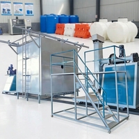 Machine de moulage rotatif automatique à navette, haute sécurité, faible bruit, pour la production de réservoirs industriels en PE, marque Jinxiushanhe, moule de 1,2 m