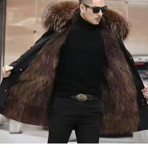 Nouvelle Arrivée Hiver Manteau Doudoune <span class=keywords><strong>Homme</strong></span> Mi-long avec Doublure Amovible en Fausse Fourrure de Vison Sehe Fashion - Product Image 5
