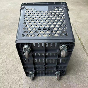 Chariot de grande taille à <span class=keywords><strong>4</strong></span> <span class=keywords><strong>roues</strong></span> 70L <span class=keywords><strong>panier</strong></span> à roulettes, <span class=keywords><strong>panier</strong></span> à roulettes en plastique de supermarché de grand volume <span class=keywords><strong>avec</strong></span> <span class=keywords><strong>4</strong></span> <span class=keywords><strong>roues</strong></span> - Product Image 4