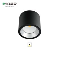 Applique murale LED ronde en aluminium étanche pour intérieur/extérieur avec diffuseur en verre trempé, garantie 5 ans, dimmable, pour usage en jardin