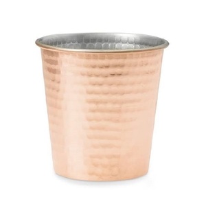 Verre à eau martelé en cuivre Conception avantageuse Taille personnalisée et verre à boire de forme ronde à bon prix - Product Image 5