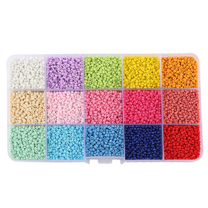 Cuentas de Vidrio de 2 mm en Caja, Coloridas, para Manualidades, Suministros para Hacer Joyas, Cuentas Dispersas para Artesanía - Product Image 4