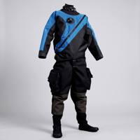 Combinaison étanche sur mesure en trilaminé avec fermeture éclair sur la poitrine - Combinaison de plongée pour adultes de taille haute, courte et grande taille pour le sauvetage et la plongée commerciale