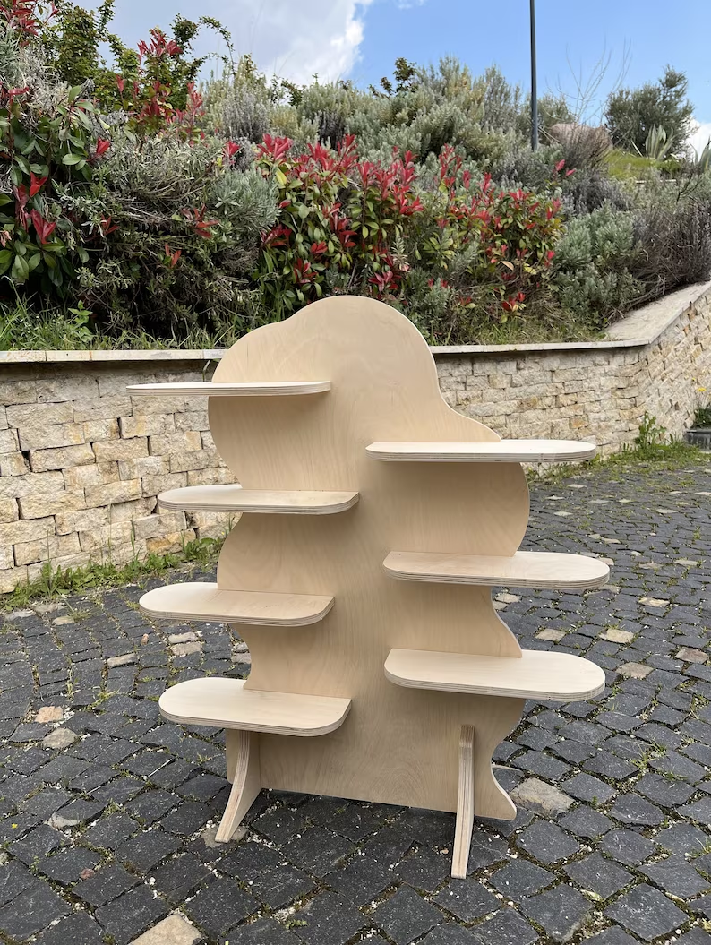 Apache Customized Wooden Display Rack Collapsible Stand Pop-up Market Display Vendor Table Stand Market Stall for Store Shop — view 5