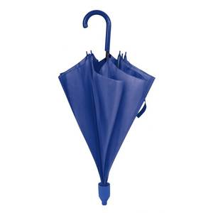 Parapluie bleu 190T avec système anti-chute, 8 baleines, ouverture automatique, commande semi-automatique, design décontracté/bohème/transitional, nouveau design, D=103cm - Product Image 2