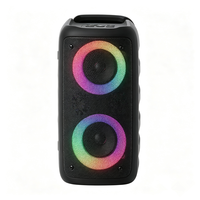 AliSelect 1 micro HY3317 LED RGB Pulse, enceintes portables de karaoké, grandes enceintes Bluetooth pour fêtes en plein air, DJ, double enceinte avec microphone pour KTV familial