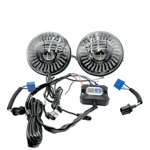 ไฟหน้า LED RGB แบบปรับได้ ADT Chasing ขนาด 7 นิ้ว 9 นิ้ว ควบคุมผ่านแอพ กันน้ำ โปรเจคเตอร์กระจก ไฟหน้า LED RGB - Product Image 2