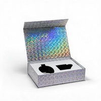 Boîtes cadeaux rigides magnétiques imperméables imprimées sur mesure avec revêtement UV pour l'emballage de vernis à ongles et de sérum pour la peau