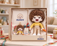 Peluche personnalisée en forme d'homme, douce et rembourrée, pour décoration de chambre et cadeau pour enfants