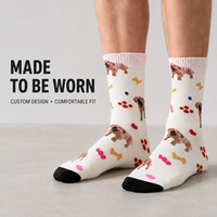 Chaussettes personnalisées sportives OEM pour adultes, automne, en polyester/nylon/coton/bambou/laine, sans couture, résistantes aux déchirures, séchage rapide