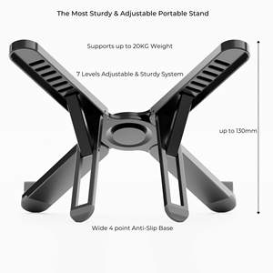 X6 <span class=keywords><strong>support</strong></span> de refroidissement en aluminium réglable Portable métal ordinateur portable et <span class=keywords><strong>tablette</strong></span> PC <span class=keywords><strong>support</strong></span> pliable ordinateur portable <span class=keywords><strong>support</strong></span> en Stock - Product Image 6