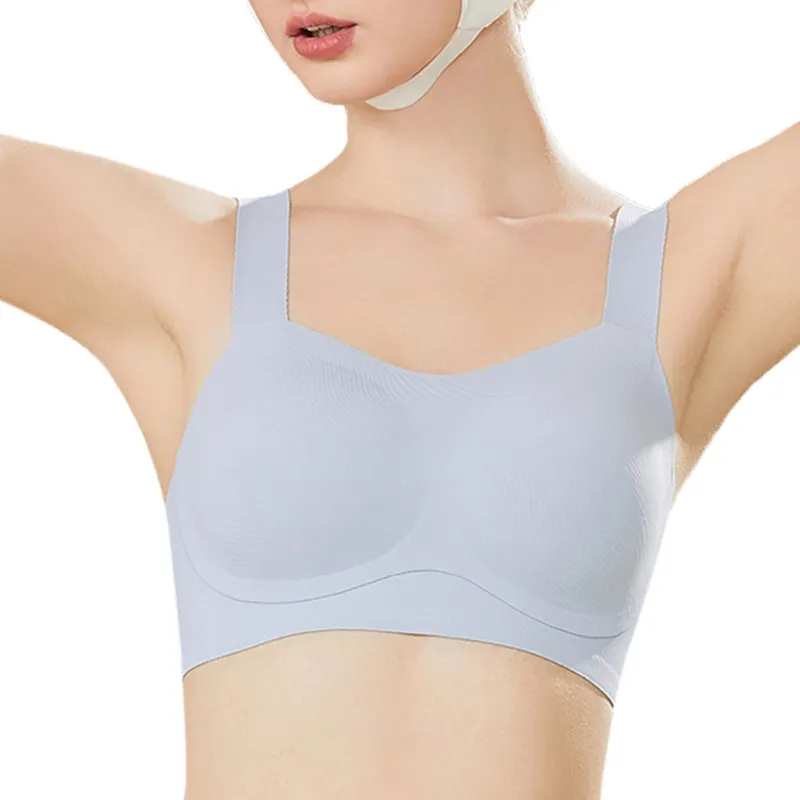 Ultra-thin ice silk Underwear women gather 36A Side collection W soft support Sleep Invisible Bralette sport Yoga Bra no wires