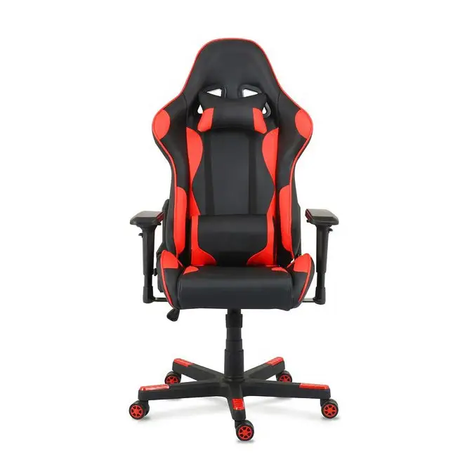 Penjualan online populer kursi gaming komputer PC berputar ergonomis dengan sandaran tangan penyesuaian untuk kursi kantor gamer