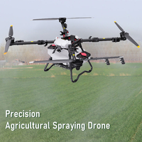 Drones agricoles pulvérisateurs avec positionnement RTK, système de pulvérisation double atomisation, drones agricoles en fibre de carbone pour pesticides et semis