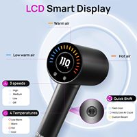CONFU Sèche-cheveux ionique professionnel Diffuseur électrique Buse en plastique avec logo personnalisé Fonction pliante pour ménage Hôtel Voiture Voyage