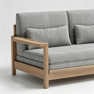 Serie de Arte Moderno, Estilo Nórdico, Sofá Seccional Extensible de Tela Chenille para Sala de Estar de Apartamentos Pequeños, con Tapicería de Esponja - Product Image 2