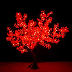 <span class=keywords><strong>Arbre</strong></span> LED décoratif d'extérieur Ginkgo <span class=keywords><strong>artificiel</strong></span> <span class=keywords><strong>2m</strong></span> RGB à changement de couleur IP65, éclairage de jardin, vente chaude - Product Image 6