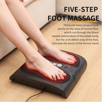Masseur de pieds électrique, appareil de massage des pieds et des jambes avec fonction de pétrissage, chaleur et thérapie des pieds pour usage domestique