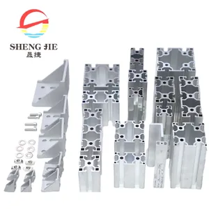 Perfil de extrusão de alumínio para exportação personalizada com superfície anodizada, estrutura de dissipador de calor industrial cnc