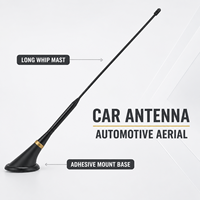 Antenne de toit universelle longue et flexible pour voiture, mât détachable avec base de montage à profil bas, antenne de véhicule OEM personnalisée pour auto, SUV, camion