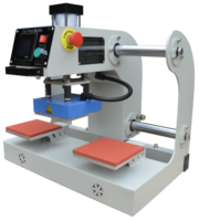 Nouvelle presse à chaud pneumatique semi-automatique à double fer plat en silicone pour l'impression de vêtements