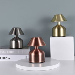 Lampe de chevet en métal à intensité variable sans paliers, rechargeable, en forme de champignon, lampe de lecture pour restaurant, bar - Product Image 2