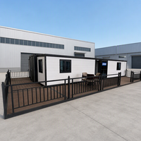 Maison préfabriquée mobile de luxe à 2, 3 ou 4 chambres, avec conception résistante aux ouragans, à vendre, maison conteneur extensible